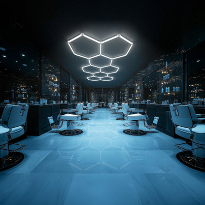 Hyperlite Hexagon Garage Lights Gen 2 - 8 Grid (11.6 x 5.1 ft) Long