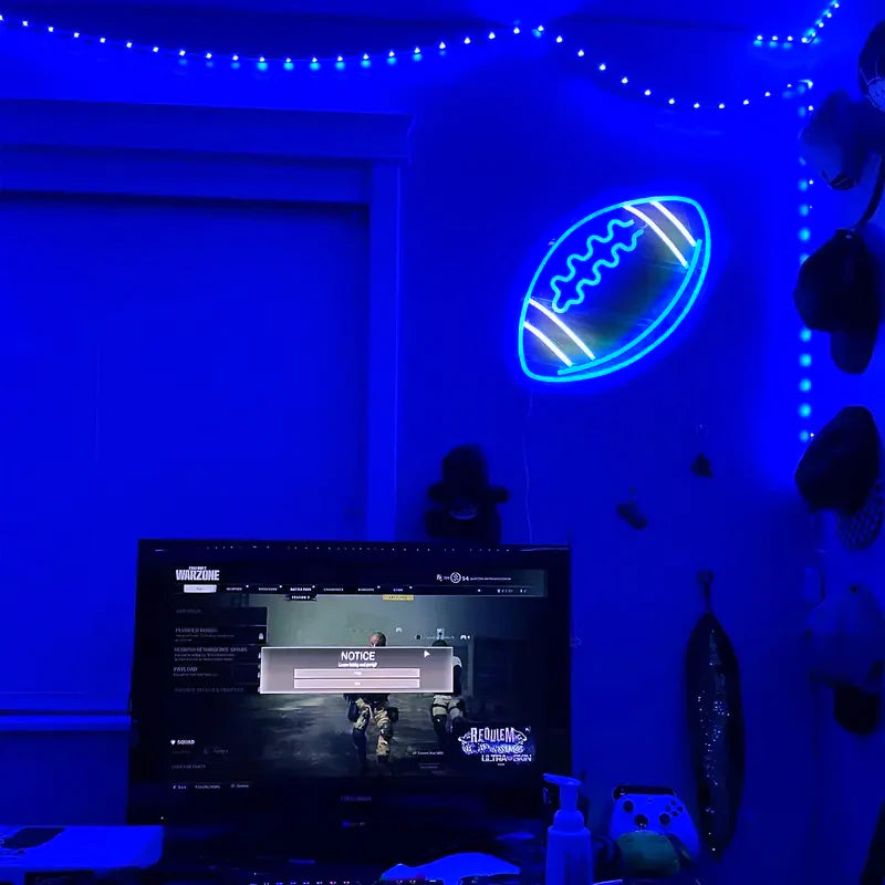 Rugby LED Neon Sign Light