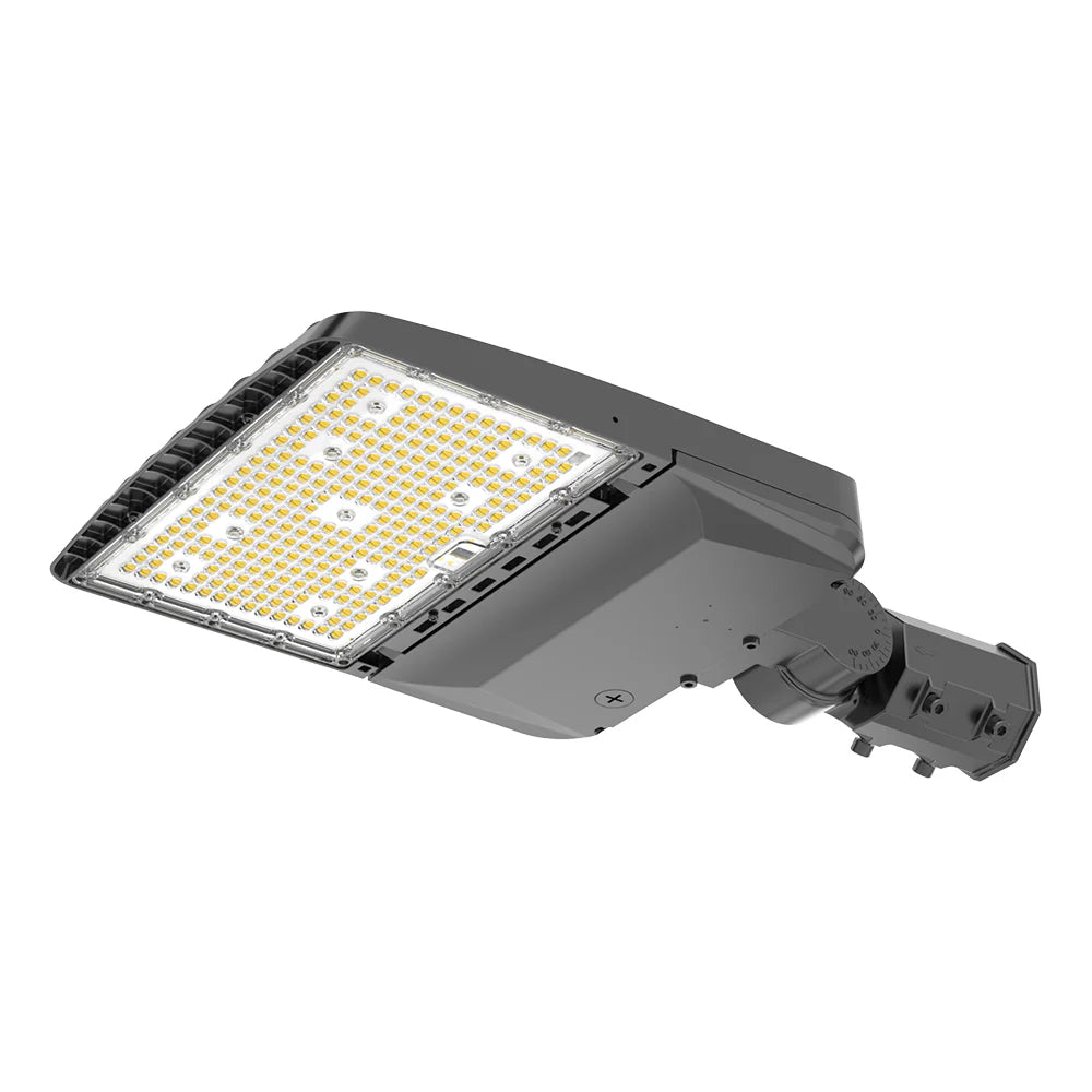 Parking Lot Light - Black XALH Series With Shortcap, 36000lumens, Selectable Wattage & CCT, AC 120V-277V