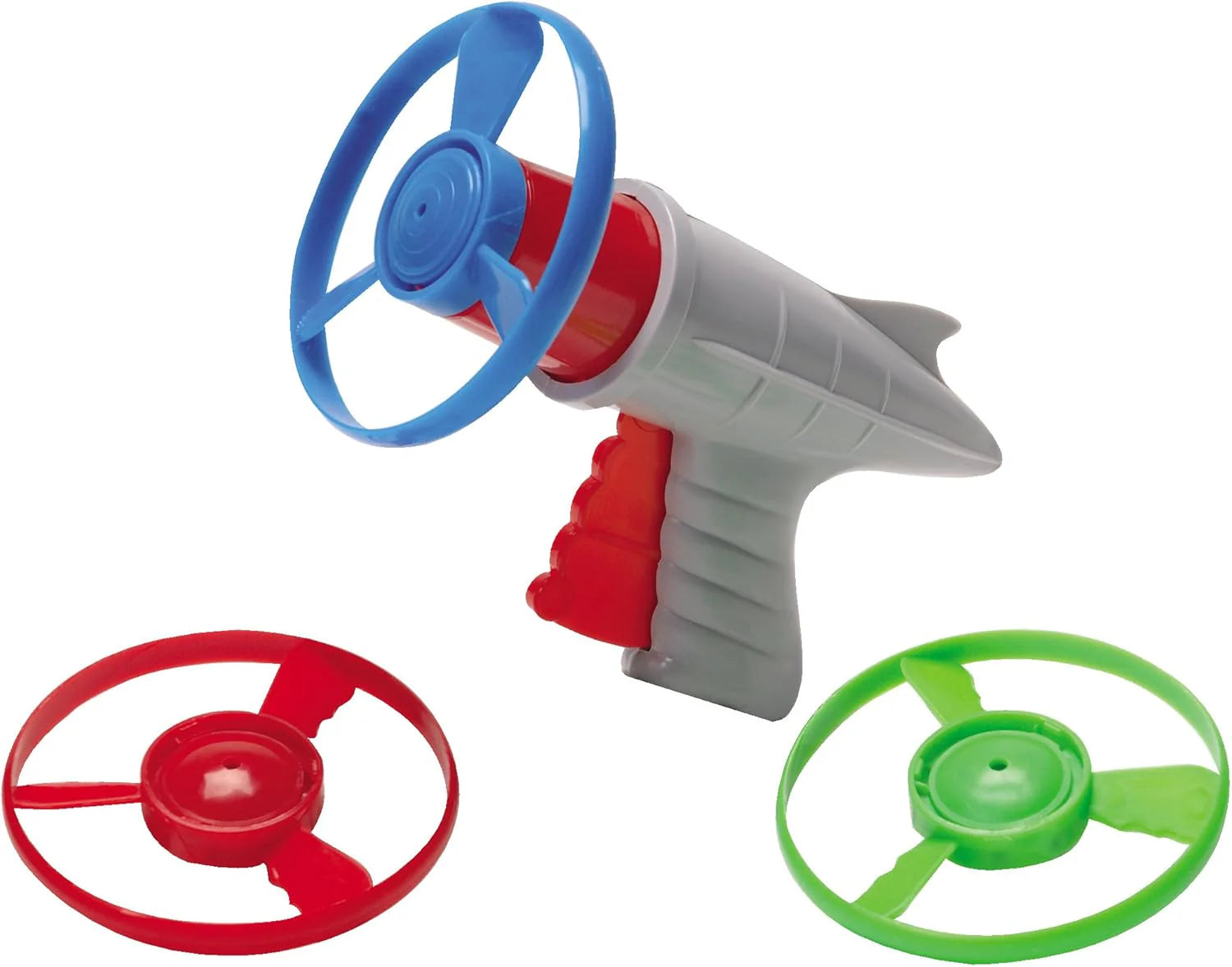 Lunar Launcher Retro Launching Toy Shoots Colorful Disks Horizontally and Vertically Includes Launcher and Three Disks Ages 6 and Up