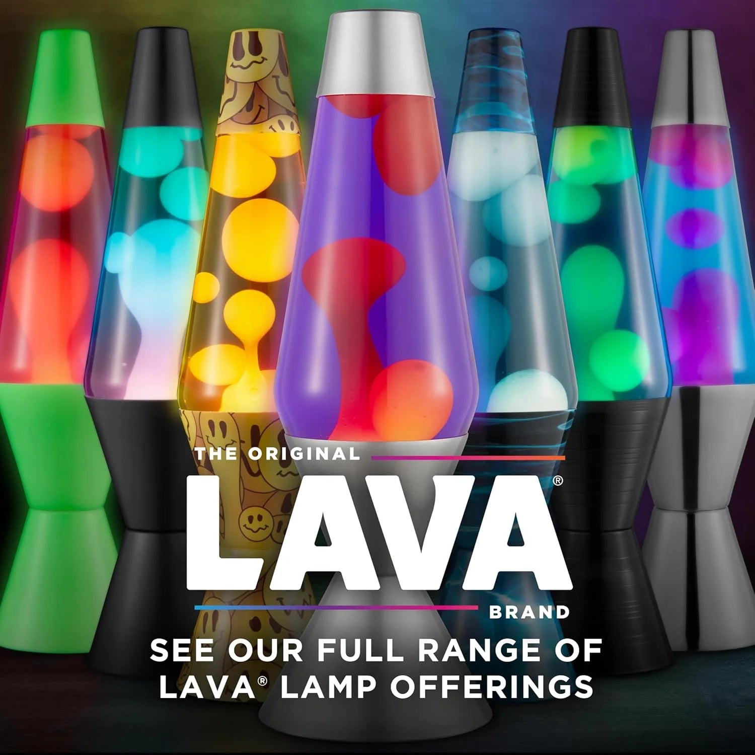 Lava The Original Lamp 145 Neon Pink Classic Liquid Motion Lamp Green Yellow and Blue Liquid Item 2383 Amazon Exclusive
