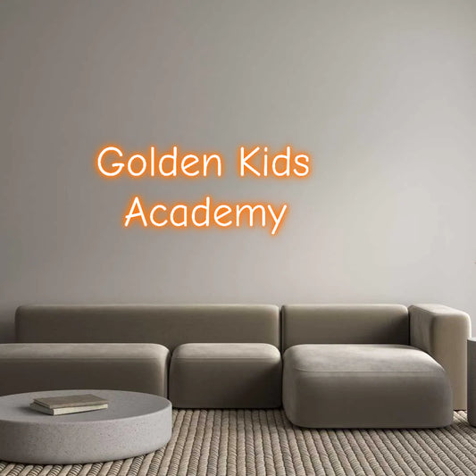 Custom Neon Light Golden Kids  ...