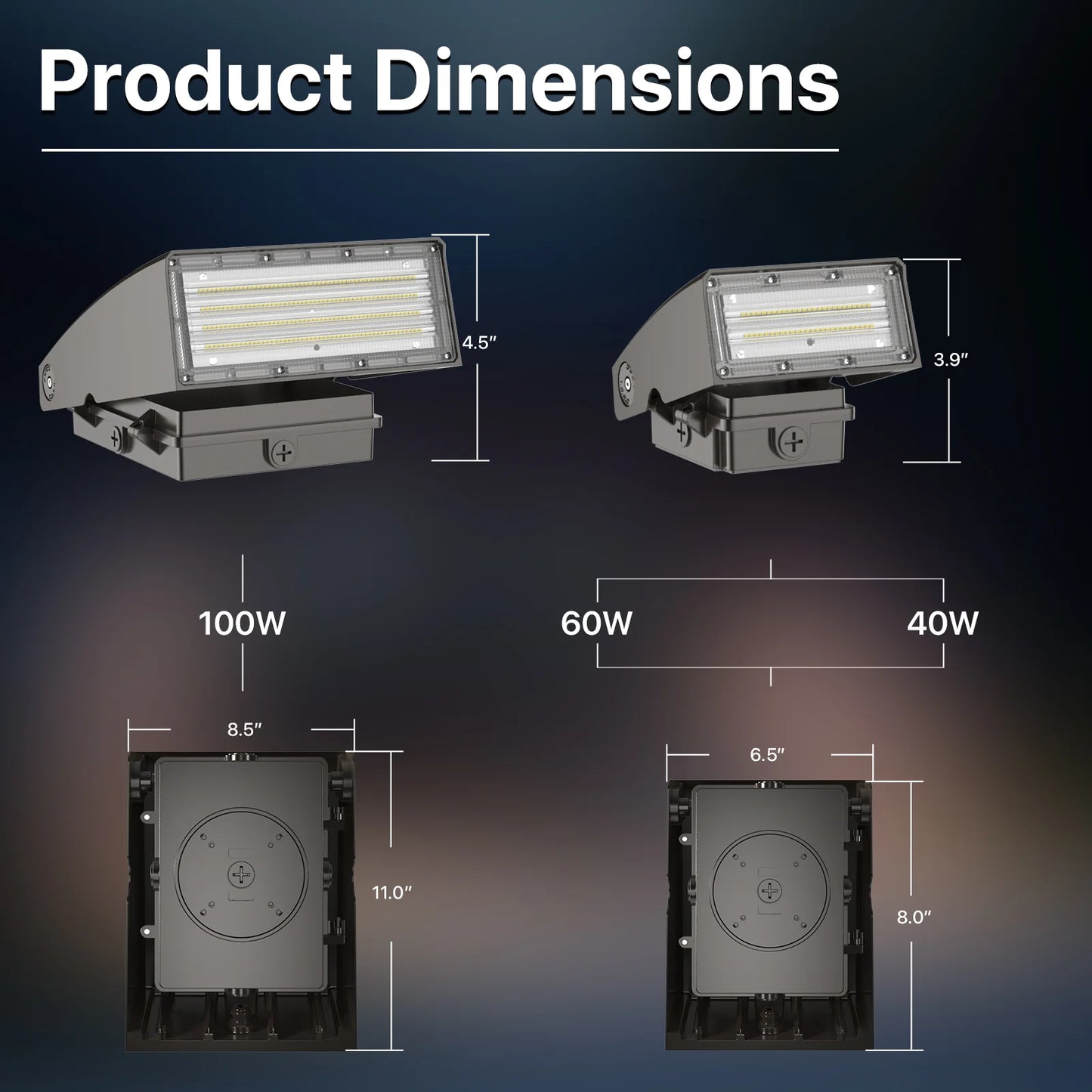 Wall Pack Light - Wall E series - Outdoor Lighting - 100W