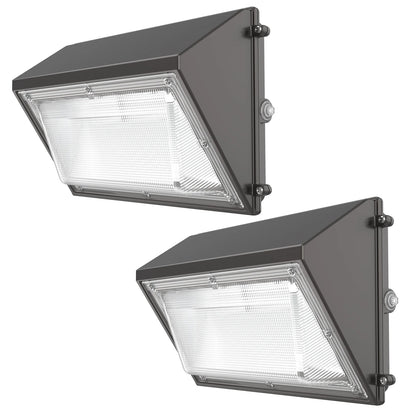 Wall Pack Light with Photocell - Moon series, 9100lumens, 5000K, AC 100-277V