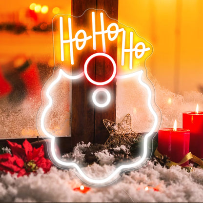 HO HO HO Christmas LED Neon Sign