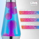 The Original Lava Lamp 145 Techno Chrome Classic Liquid Motion Lamp Pink Lava and Blue Liquid Item 2097 Amazon Exclusive