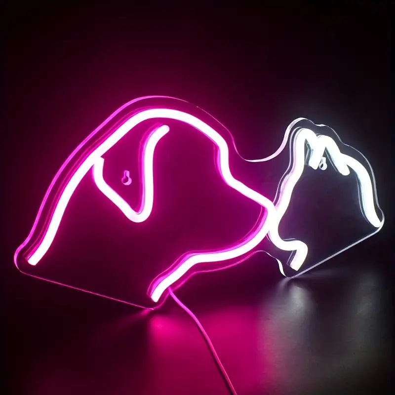 Dog and Cat LED Neon Sign Light