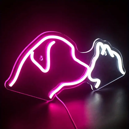 Dog and Cat LED Neon Sign Light