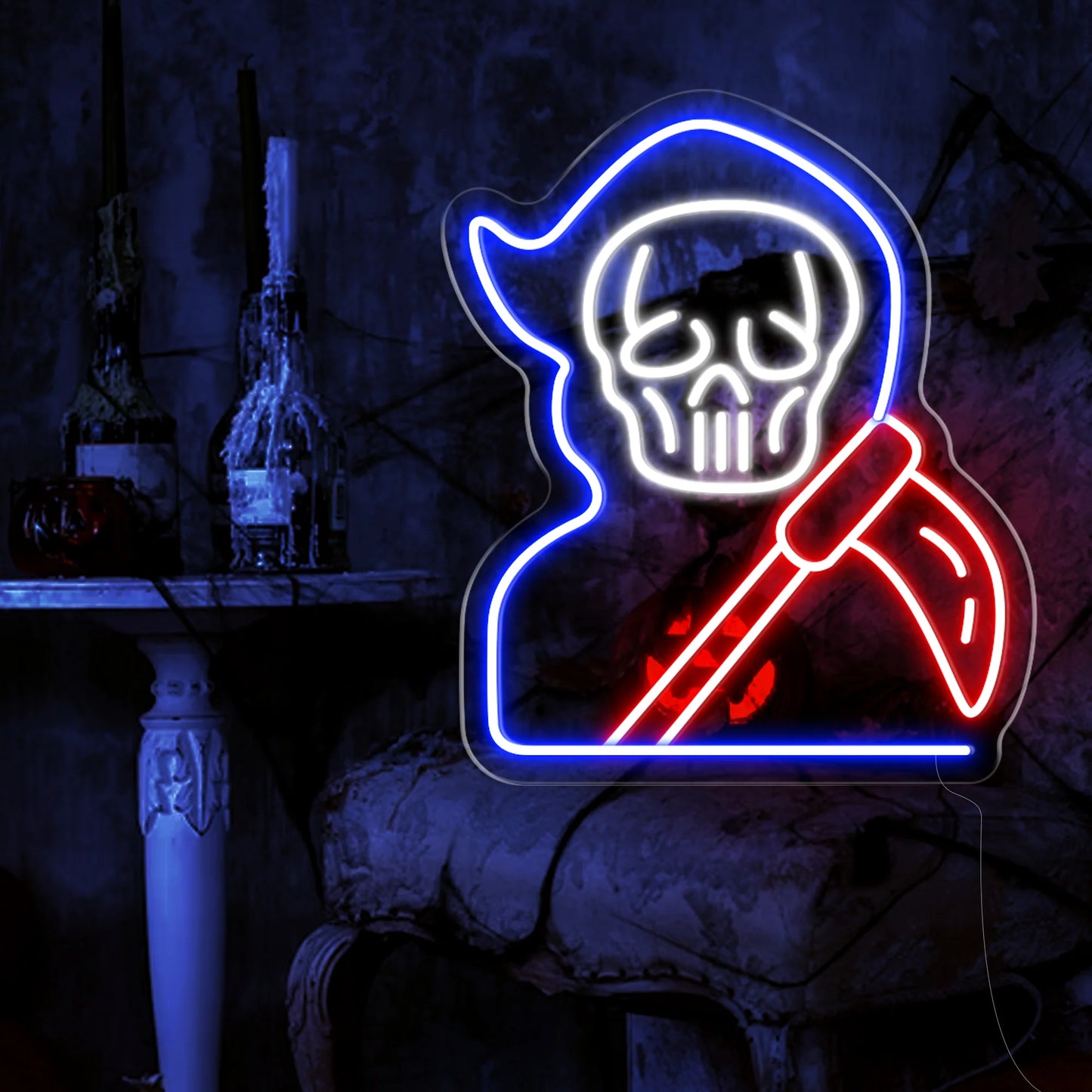 Grim LED Neon Sign Light
