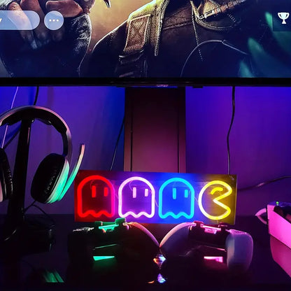 Pac-Man LED Neon Sign Light