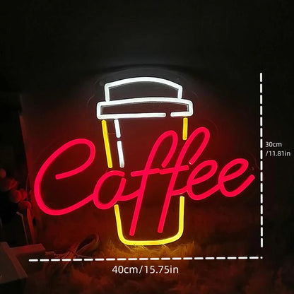 Coffee Cup LED Neon Sign Light
