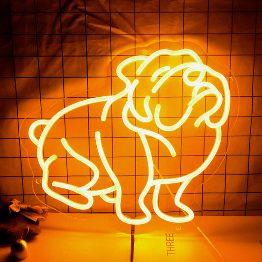 Bull Dog LED Neon Sign Light
