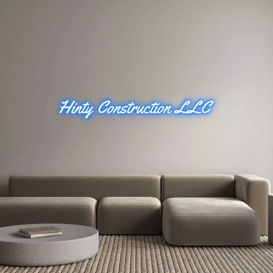 Custom Neon Light Hinty Constru...