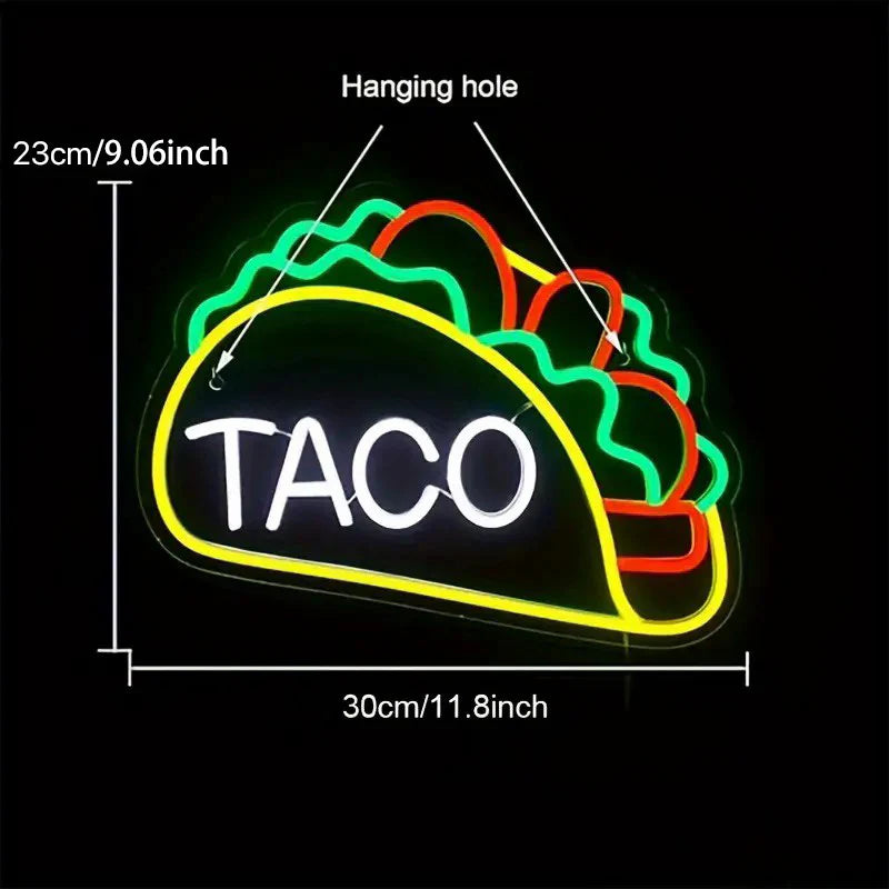 Taco Neon Sign Light