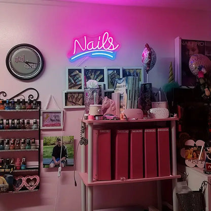 Nails Neon Sign Light