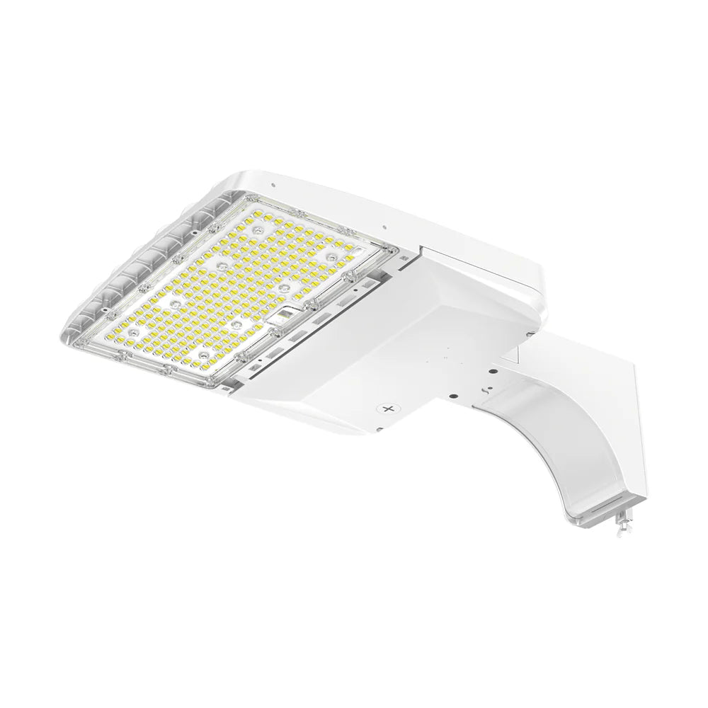 Parking Lot Light - White XALH Series with Shortcap, 46500lumens, Selectable CCT&Wattage AC 120V-277V