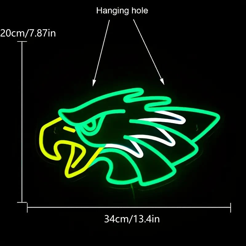 Eagle Head Neon Sign Light