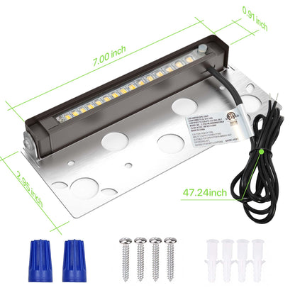 Glitgate 3CCT LED Hardscape Lighting, 8 Pack, 300lumens, AC/DC 12-24V.