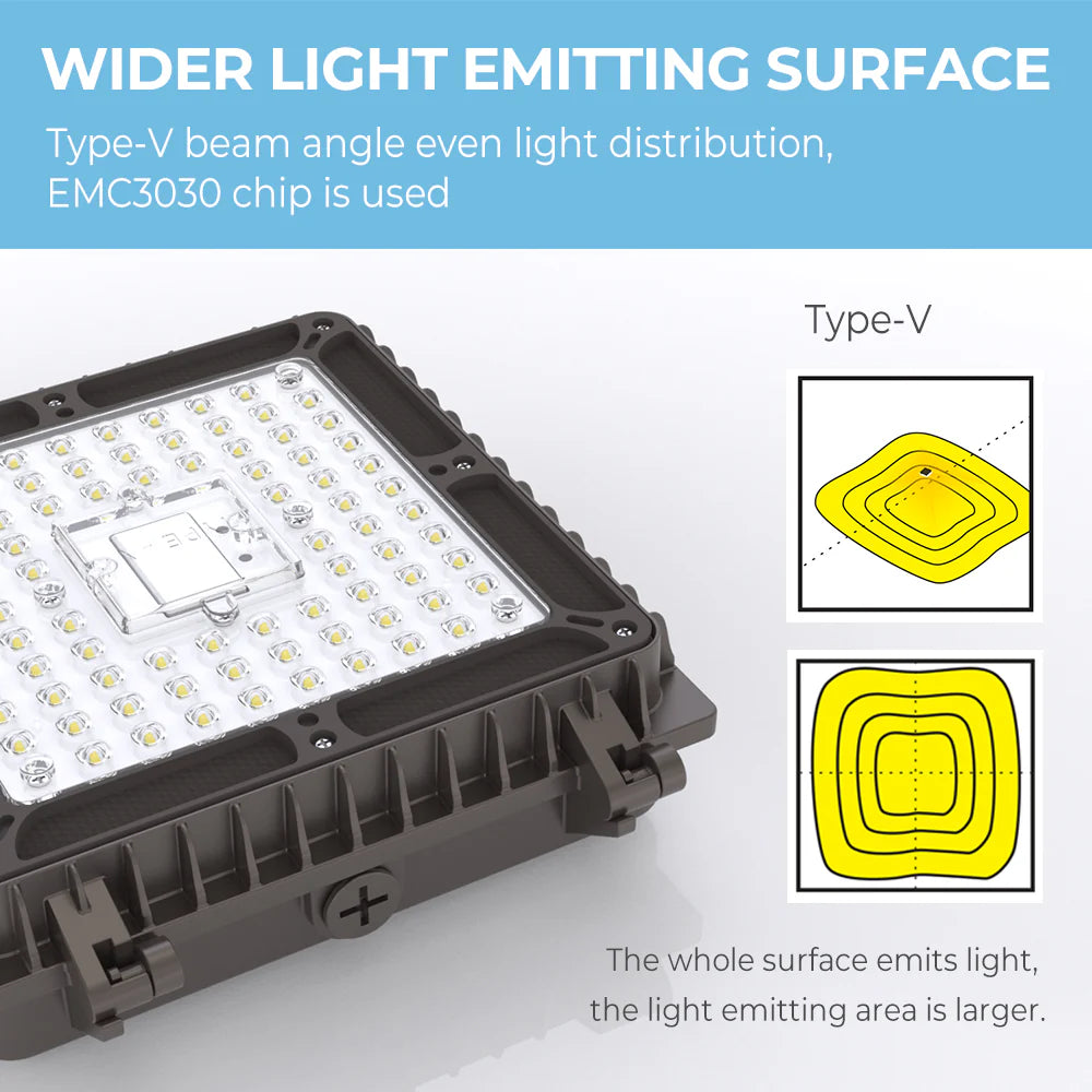 LED Canopy Light - Vega Series, 13000lumens, 5000K, AC 100-277V