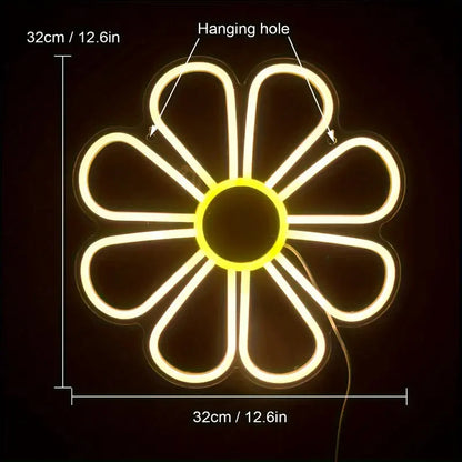 Flower LED Neon Sign Light
