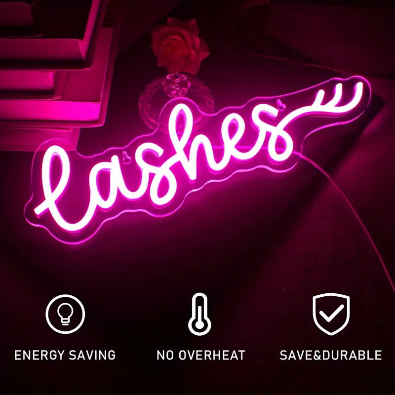 Lashes Neon Sign Light
