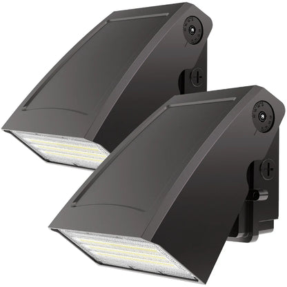 Wall Pack Light - Wall E series, 7800lumens, 5000K, AC 100-277V, Optional Dusk to Dawn