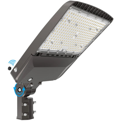 Hyperlite Led Parking Lot Lights - Hope Series, 22500lumens, 5000K, AC 100-277V, Dusk to Dawn, Slipper Fitter Mount