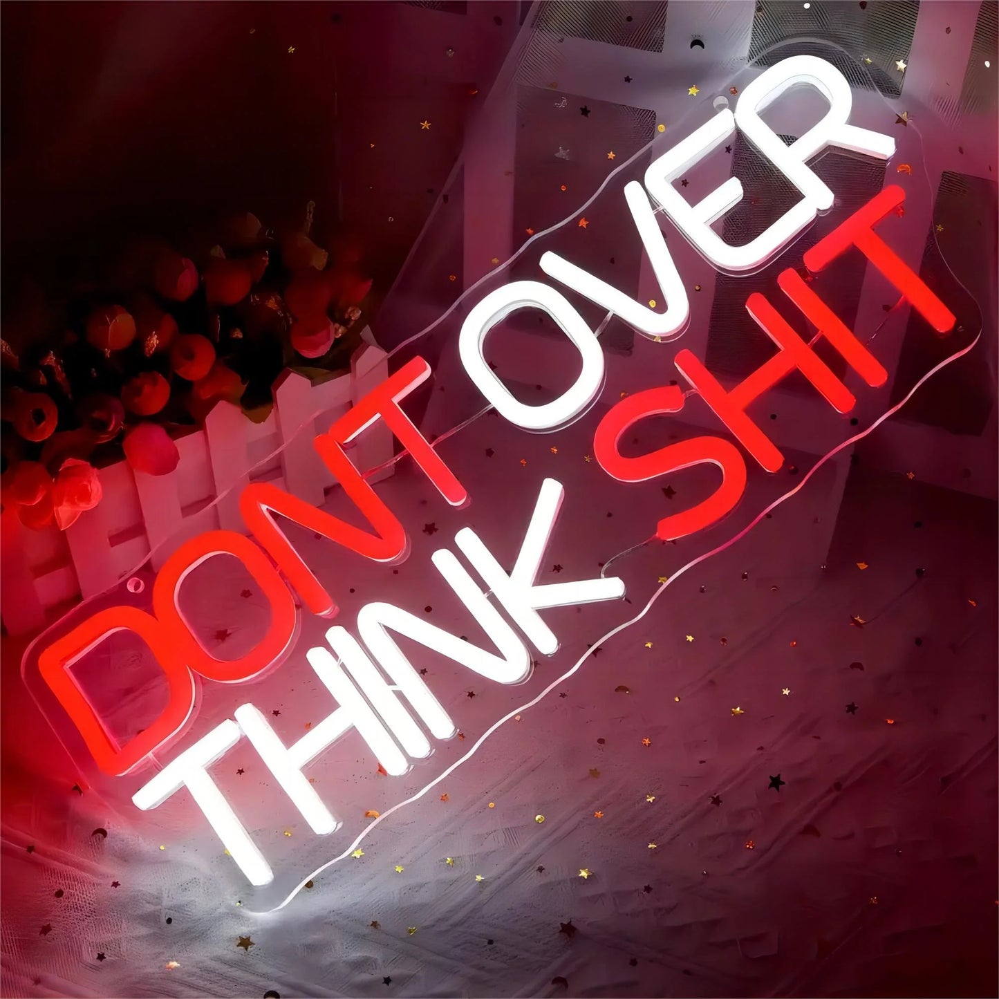 Don't Over Think Shit LED Neon Sign Light