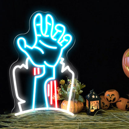 Devil's Hand LED Neon Sign Light