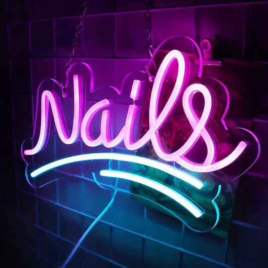 Nails Neon Sign Light
