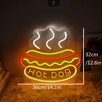 Hot Dog LED Neon Sign Light