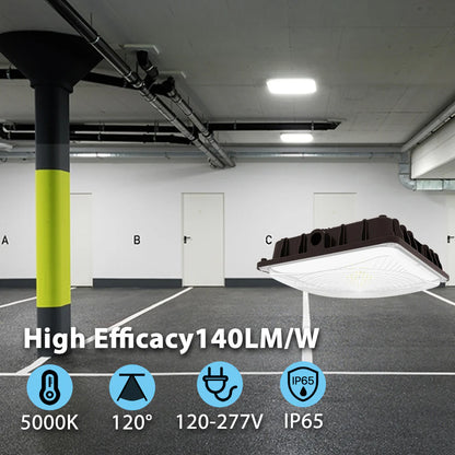 Hyperlite LED Canopy Lights - Mstar Series, 14000lumens, 5000K, AC 120-277V