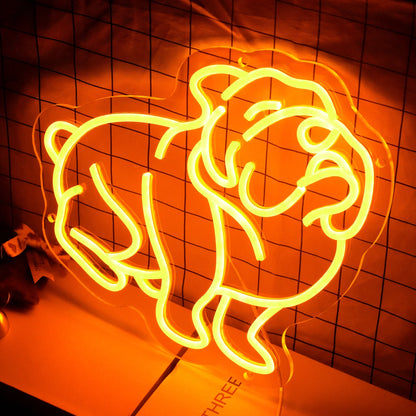 Bull Dog LED Neon Sign Light