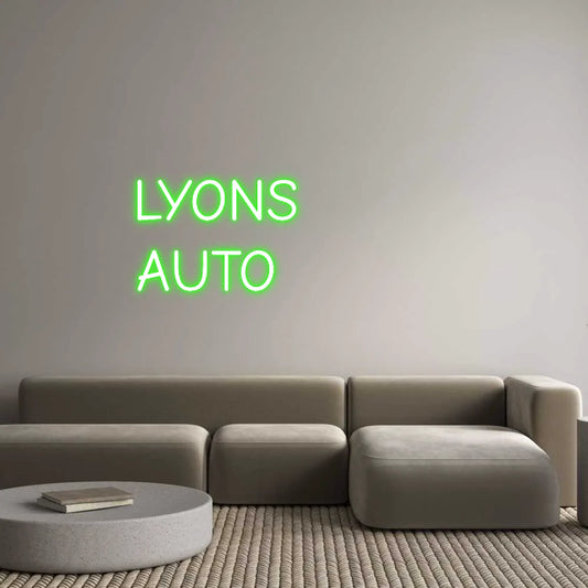 Custom Neon Light LYONS
AUTO  ...