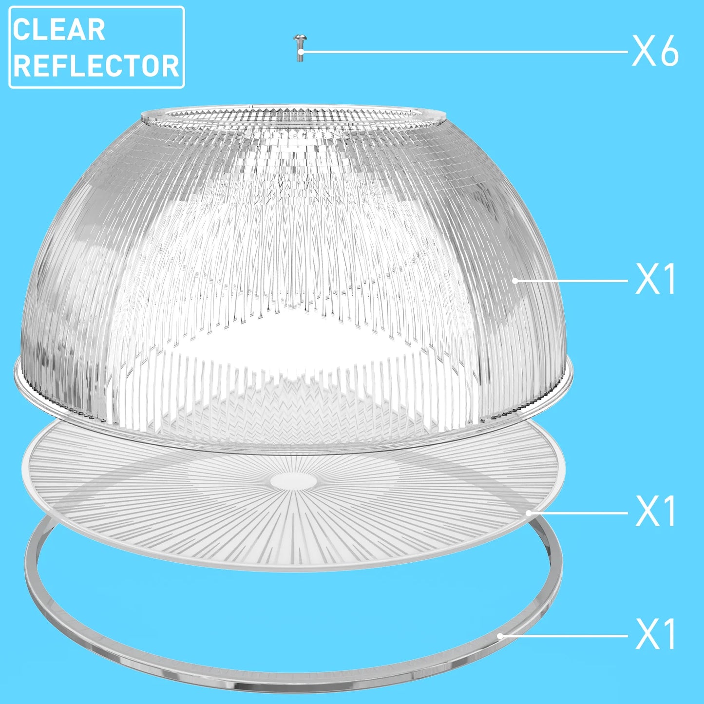 60 Degree Acrylic Reflector - Hero Series