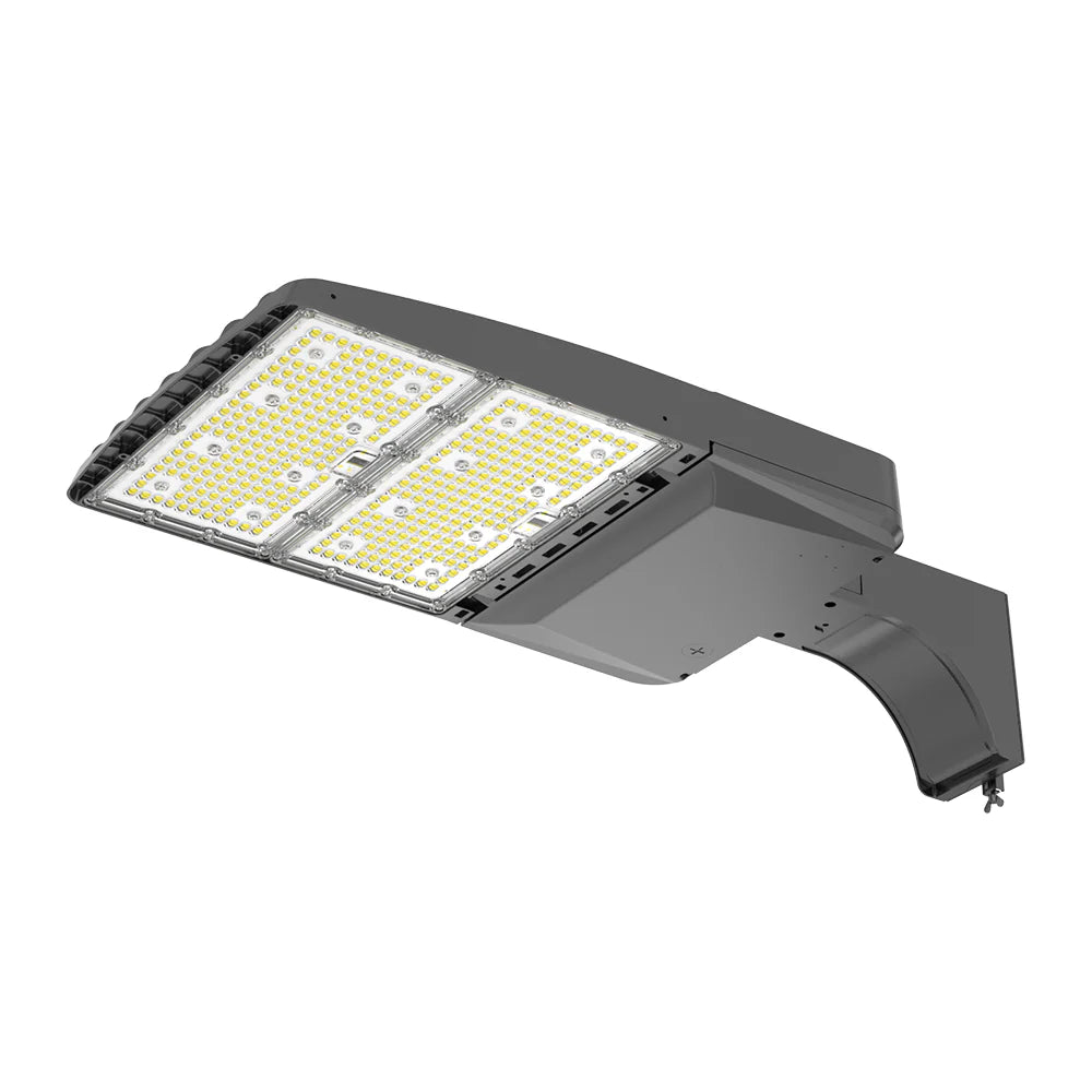 Parking Lot Light - Black XALH Series With Shortcap, 36000lumens, Selectable Wattage & CCT, AC 120V-277V