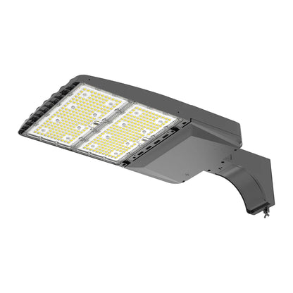 Parking Lot Light - Black XALH Series With Shortcap, 36000lumens, Selectable Wattage & CCT, AC 120V-277V