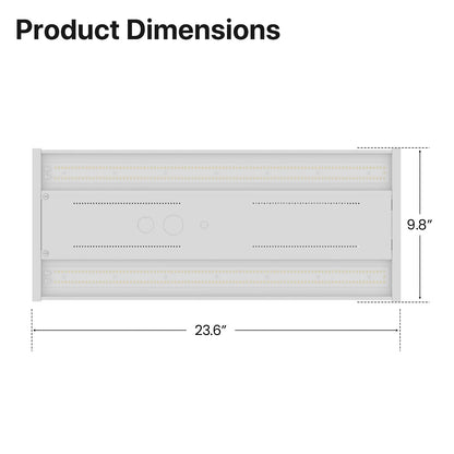 Linear High Bay LED Lights - HPLH01 Series, 24000lumens, Adjustable Wattage & CCT, 347-480V