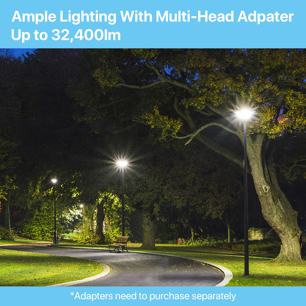 Post Top Light - TP350 Series, 10800lumens, Selectable Wattage&CCT, AC 120-277V, Photocell Optional,Wide Lighting Coverage