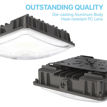 Canopy Light - CPA Series 2 Pack, 8568lumens, Selectable Wattage&CCT, AC 120-277V