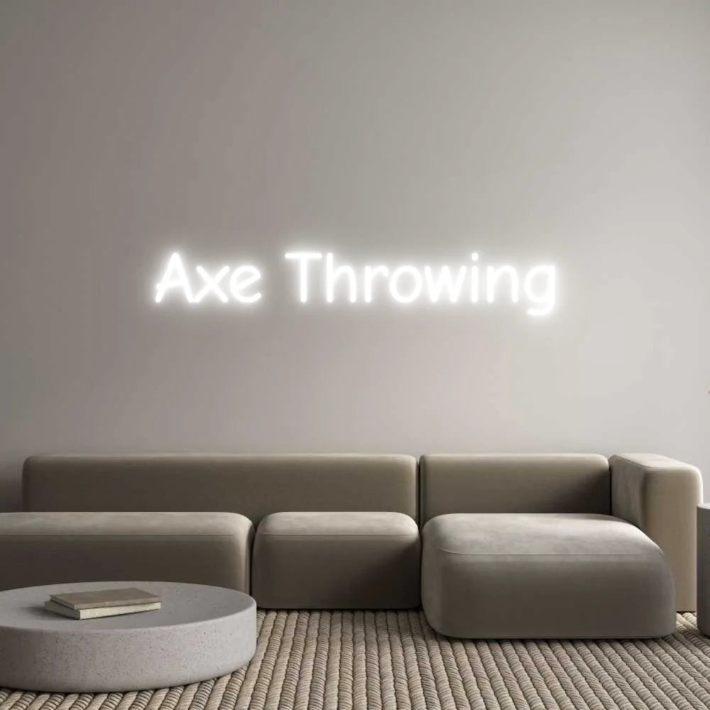 Custom Neon Light Axe Throwing