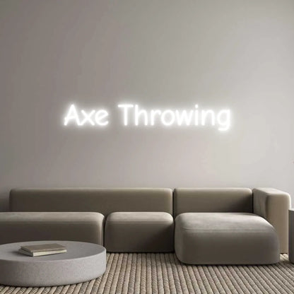 Custom Neon Light Axe Throwing
