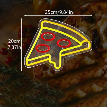 Pizza Slice LED Neon Sign Light