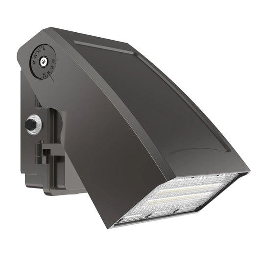 Wall Pack Light - Wall E series, 7800lumens, 5000K, AC 100-277V, Optional Dusk to Dawn