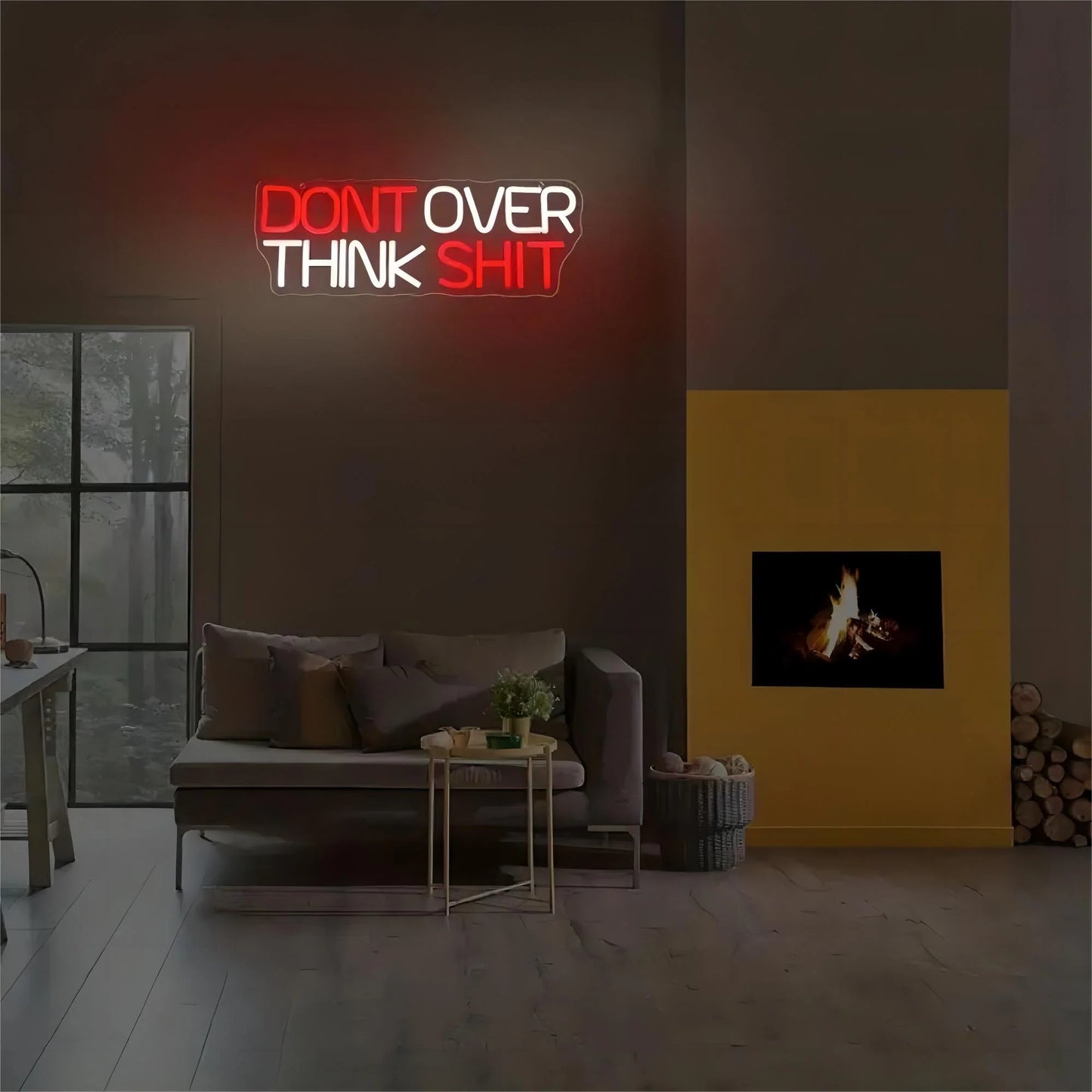 Don't Over Think Shit LED Neon Sign Light