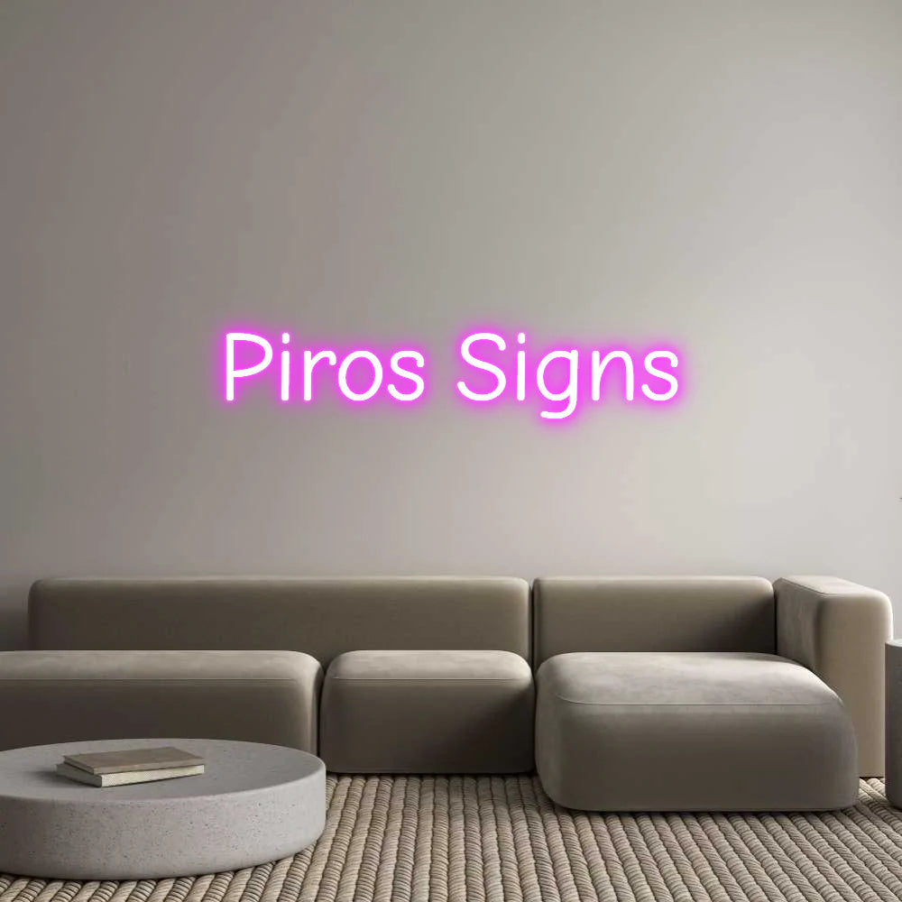 Custom Neon Light Piros Signs