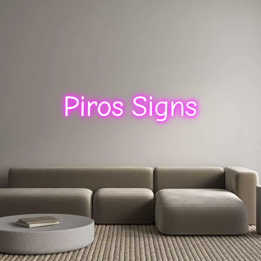 Custom Neon Light Piros Signs