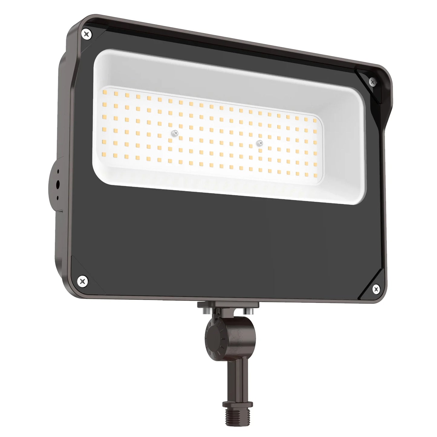 Hyperlite Led Flood Light - Mars Series (Kuncle Mount), 11000lm, 5000K, AC 120V, Optional Dusk-to-Dawn, Without Junction Box
