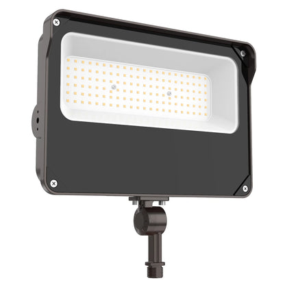 Hyperlite Led Flood Light - Mars Series (Kuncle Mount), 11000lm, 5000K, AC 120V, Optional Dusk-to-Dawn, Without Junction Box
