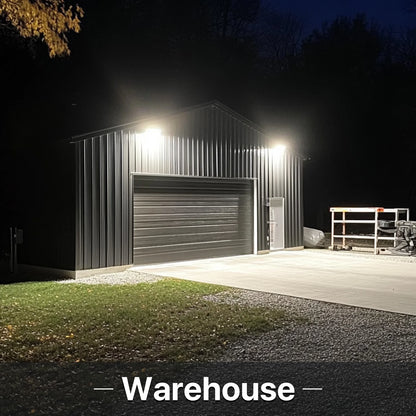 Hyperlite Led Flood Light - Mars Series (Kuncle Mount), 11000lm, 5000K, AC 120V, Optional Dusk-to-Dawn, Without Junction Box